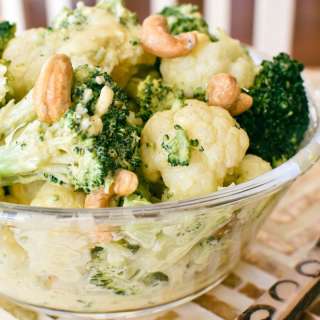 Broccoli and Cauliflower Salad