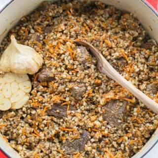 Buckwheat and Beef Pilaf (Plov)