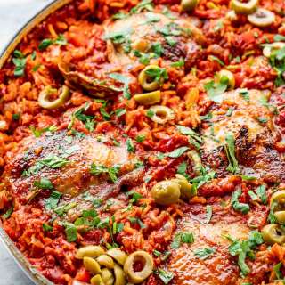 One Pot Spanish Chicken and Rice