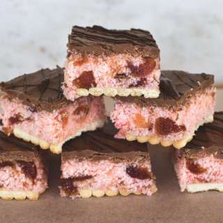 Cherry Ripe Slice