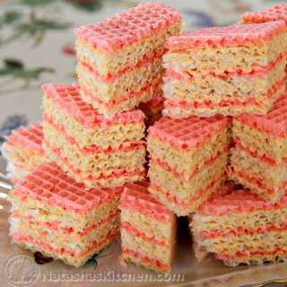 Ukrainian Waffle Cake with Dulce de Leche