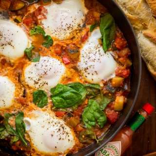 Spicy Eggplant Shakshuka Recipe (VIDEO)