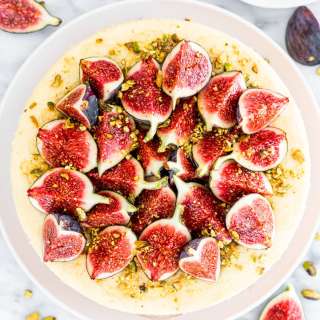 Goat Cheese Cheesecake with Figs