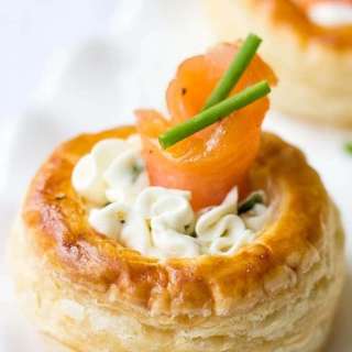 Cream Cheese And Smoked Salmon Vol Au Vents