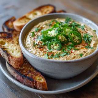 Charred Serrano White Bean Dip
