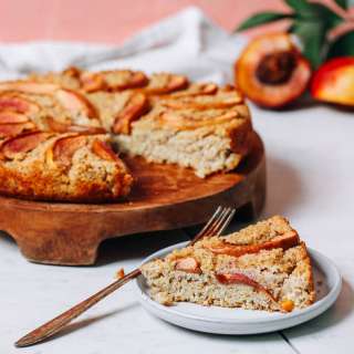 Fluffy Millet Breakfast Cake with Stone Fruit