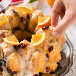 Cranberry Orange Pull Apart Monkey Bread