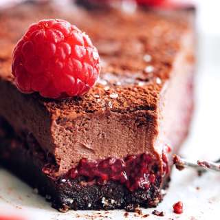 Vegan Raspberry Chocolate Ganache Tart