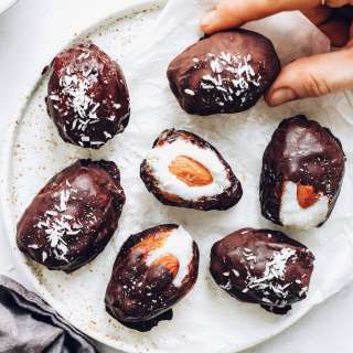 Almond Joy Stuffed Dates