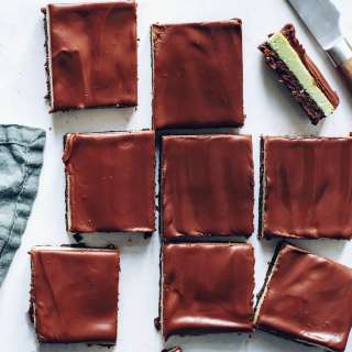 No-Bake Mint Chocolate Brownie Bars