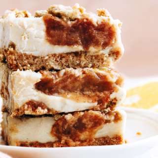 Apple Butter Cheesecake Bars (Vegan/GF)