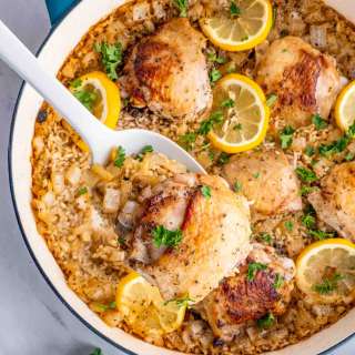 Lemon Chicken Rice Bake