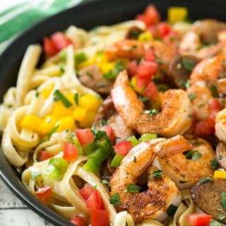 Cajun Shrimp and Sausage Pasta