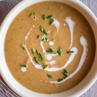 Vegan Chestnut Soup (Super Creamy!)