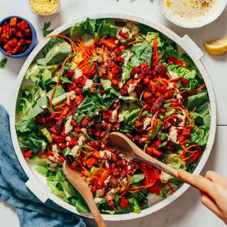 BBQ Roasted Sweet Potato Croutons