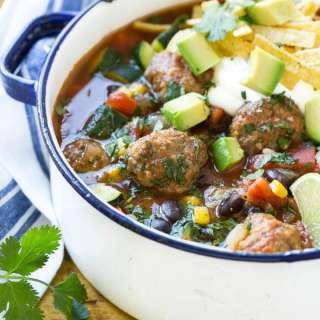 Mexican Meatball Soup