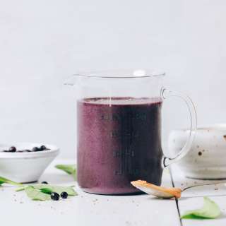 Blueberry Peanut Butter Protein Smoothie