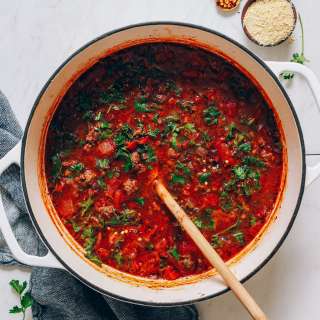 1-Pot Tuscan-Style Beef & Lentil Soup