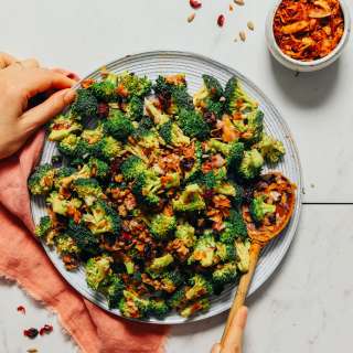 Creamy Vegan Broccoli Salad (Mayo-Free!)