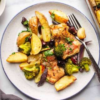 Sheet Pan Greek Chicken And Vegetables