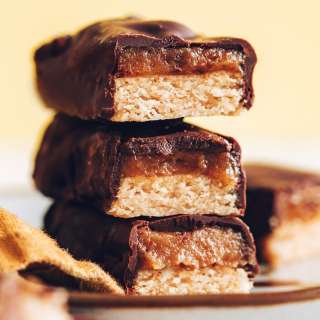 Homemade Twix Bars (Vegan, Gluten-Free)