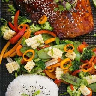 Asian Salmon with Mixed Vegetables
