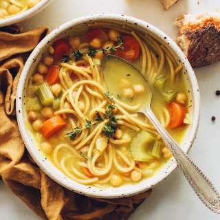 1-Pot Chickpea Noodle Soup