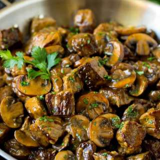 Beef Tips with Mushroom Gravy