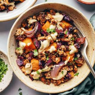Italian Herb Tofu & Winter Vegetable Sheet Pan Meal