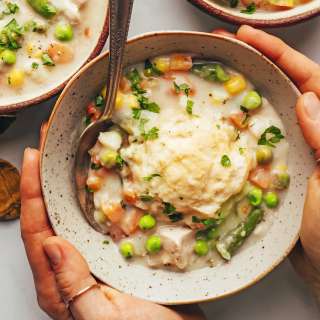 Gluten-Free Chicken Pot Pie Soup (Dairy-Free!)