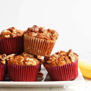 1-Bowl Vegan Banana Nut Muffins (GF)