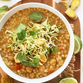 Green Chickpea Curry with Couscous
