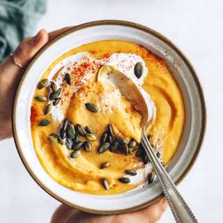 Warming Red Lentil Sweet Potato Soup (Instant Pot!)