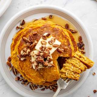 Whole Wheat Pumpkin Pancakes