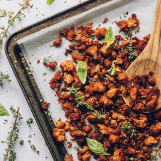 Crispy Baked Tofu with Italian Herbs