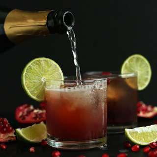Sparkling Pomegranate Margaritas