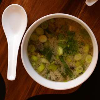 15-Minute Miso Soup with Greens and Tofu