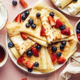 Easy Gluten-Free Crepes (Dairy-Free, Naturally Sweetened)