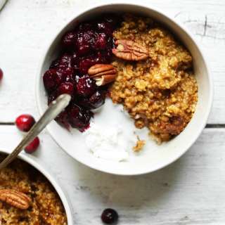 Cranberry Pumpkin Steel Cut Oats