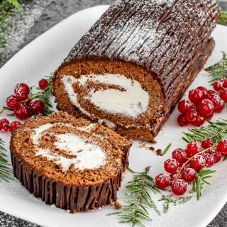 Buche De Noel (Yule Log Cake)