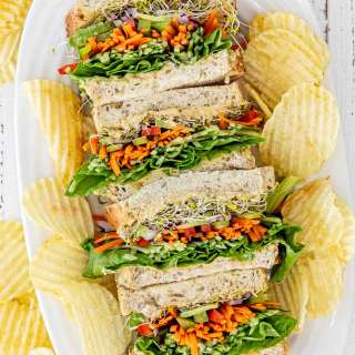 Veggie And Hummus Sandwich