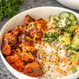 Teriyaki Salmon Bites