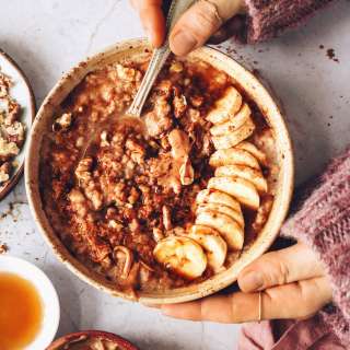 Banana Bread Steel Cut Oats (Instant Pot Friendly!)