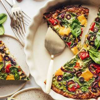 Mediterranean-Inspired Quiche with Potato Crust (GF)