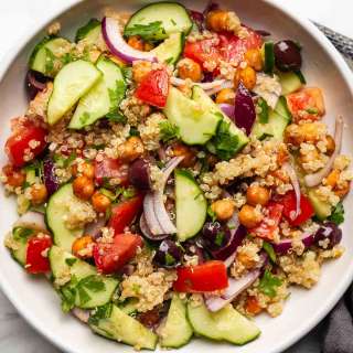 Mediterranean Quinoa Chickpea Salad