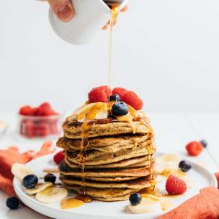1-Bowl Peanut Butter Protein Pancakes