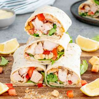 Chicken Caesar Wraps