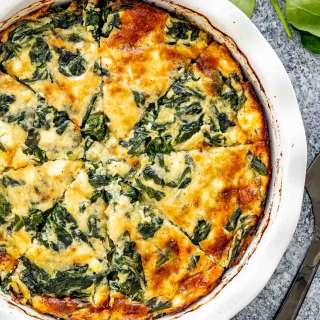 Crustless Spinach Quiche