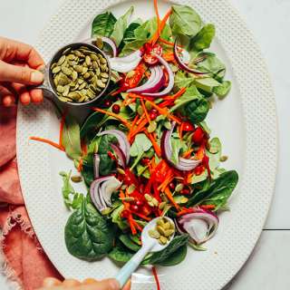 Simple Green Salad with Lemon Vinaigrette