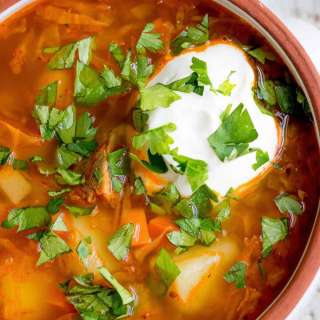 Shchi (Russian Sauerkraut Soup)